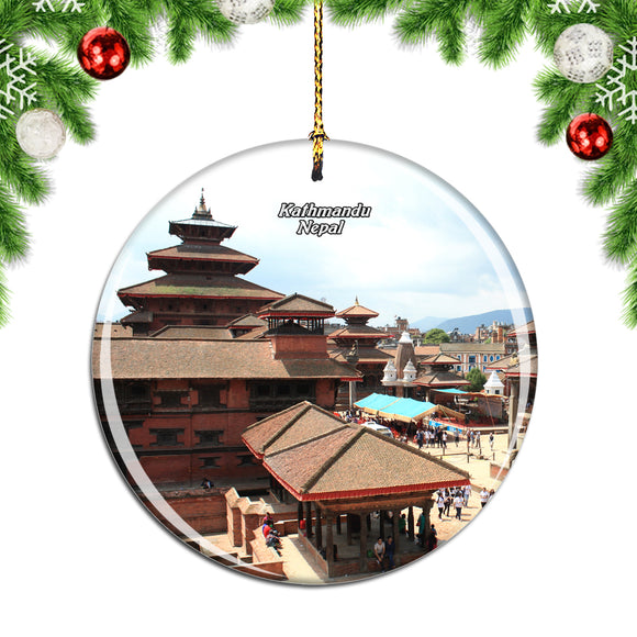 Nepal Kathmandu Durbar Square Christmas Ornament