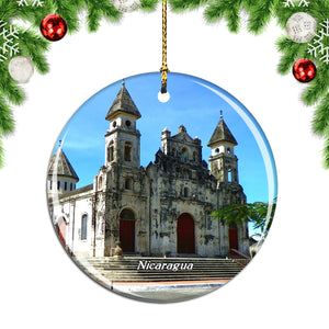 Nicaragua Church Christmas Ornament