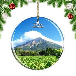 Nicaragua Volcano Christmas Ornament