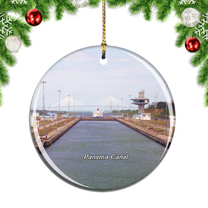 Panama Canal Christmas Ornament