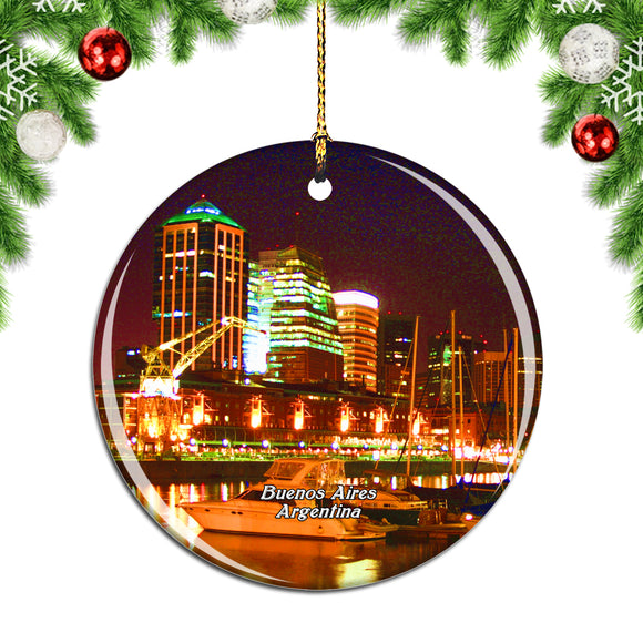 Puerto Madero Buenos Aires Argentina Christmas Ornament