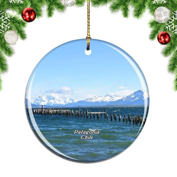 Puerto Natales Patagonia Chile Christmas Ornament