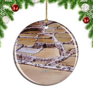 Salinas de Maras Peru Christmas Ornament