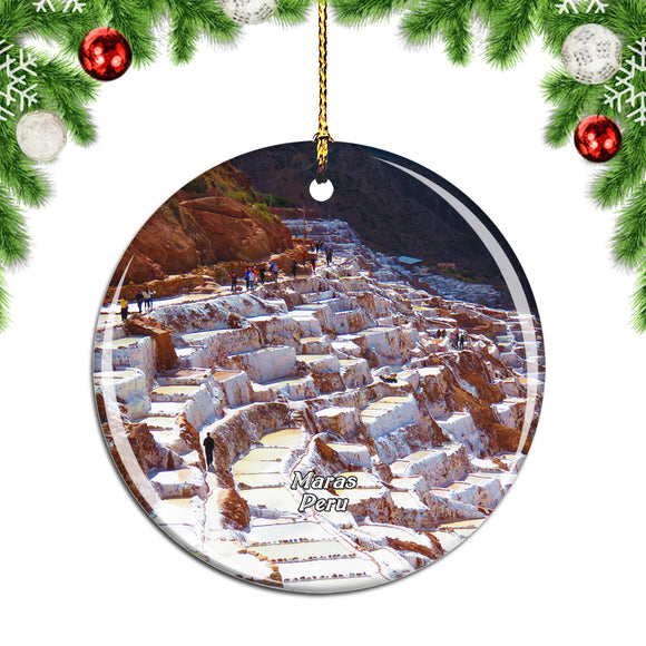 Salinas Of Maras Peru Christmas Ornament