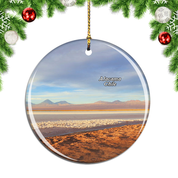 Salt Lake Atacama Chile Christmas Ornament