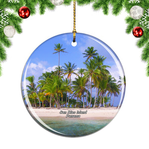 San Blas Island Caribbean Panama Christmas Ornament