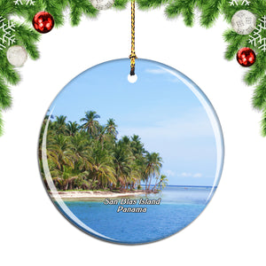 San Blas Island Caribbean Panama Christmas Ornament