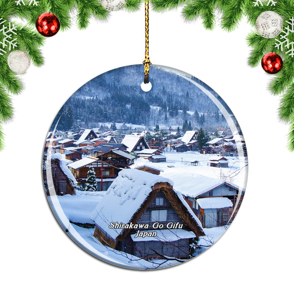 Shirakawa-Go Gifu Japan Christmas Ornament