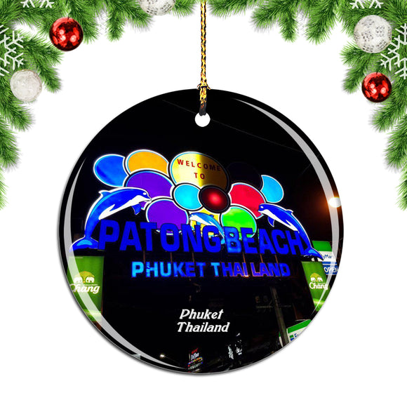 Thailand Bangla Road Patong Phuket Christmas Ornament