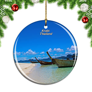 Thailand Island Krabi Christmas Ornament