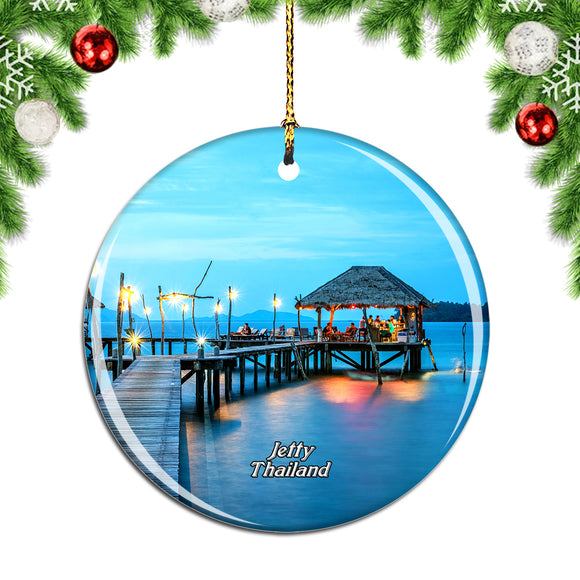 Thailand Jetty Christmas Ornament