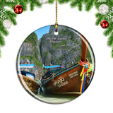 Thailand Maya Bay Phi Phi Islands Christmas Ornament