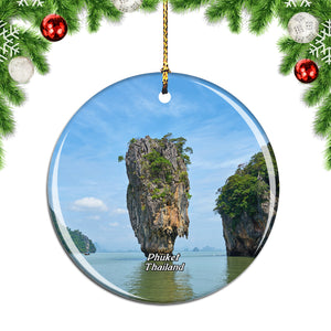 Thailand Phang Nga Bay Phuket Christmas Ornament