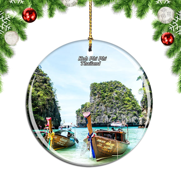 Thailand Phuket Koh Phi Phi Christmas Ornament