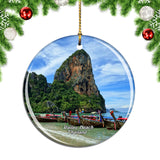 Thailand Railay Beach Christmas Ornament