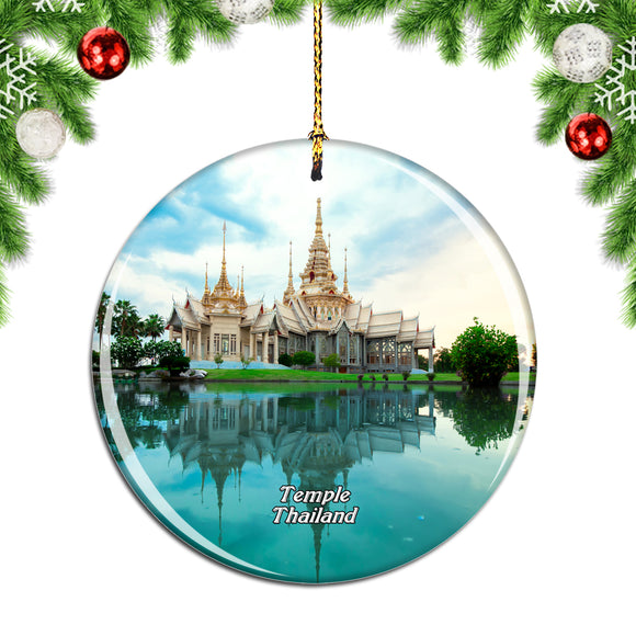 Thailand Temple Christmas Ornament