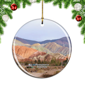 The Hill Of Seven Colors Purmamarca Argentina Christmas Ornament