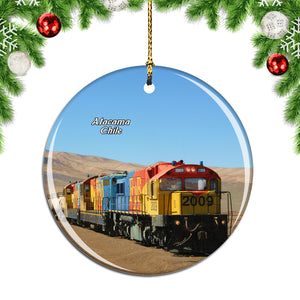 Train Saltpeter Antofagasta Atacama Desert Chile Christmas Ornament