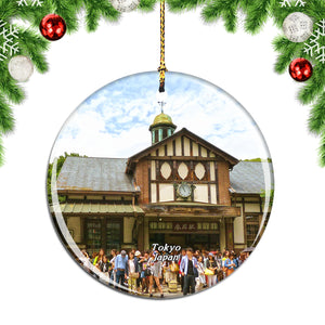 Train Station Harajuku Tokyo Japan Christmas Ornament