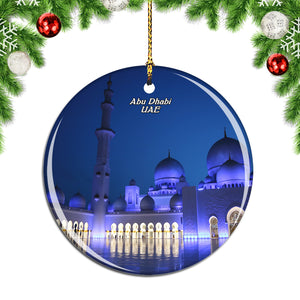 UAE Abu Dhabi Mosque Christmas Ornament