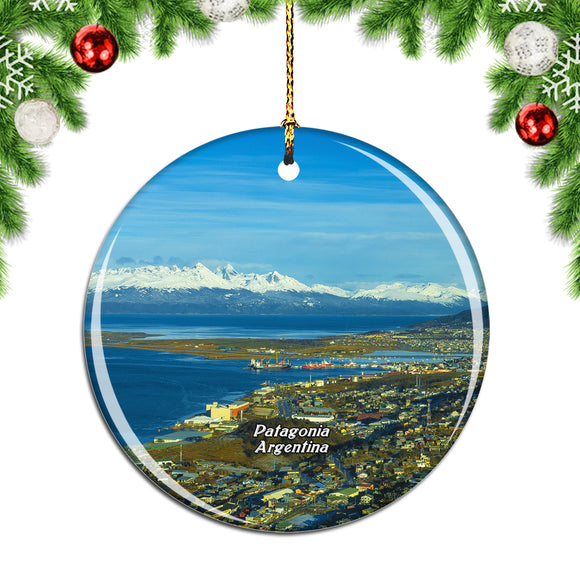 Ushuaia Beagle Channel Patagonia Argentina Christmas Ornament