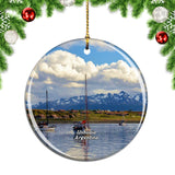 Ushuaia Lakes Argentina Christmas Ornament