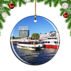 Valdivia Chile Christmas Ornament