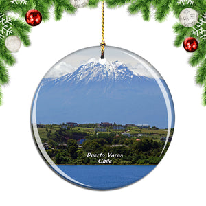 Chile Lago Llanquihue Puerto Varas Christmas Ornament