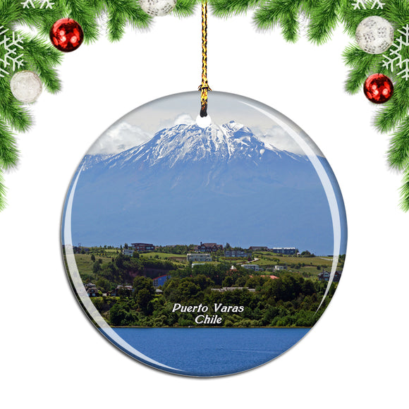 Chile Lago Llanquihue Puerto Varas Christmas Ornament