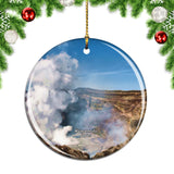 Volcano Aso Kumamoto Japan Christmas Ornament