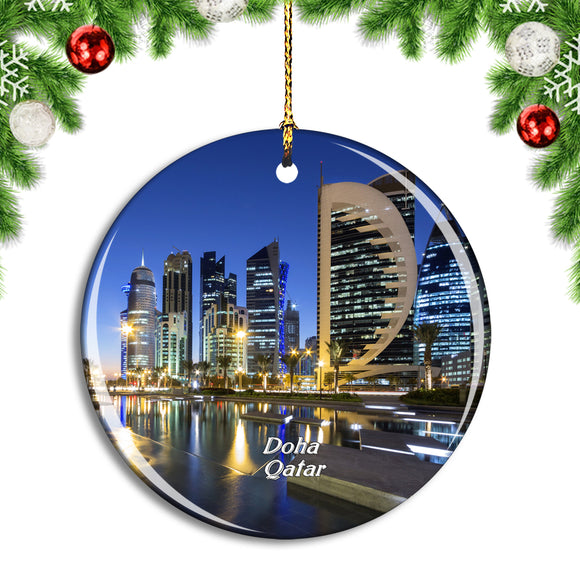 Doha Qatar Christmas Ornament