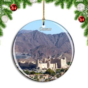 Oman Castle Christmas Ornament