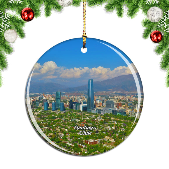 Chile Santiago Christmas Ornament