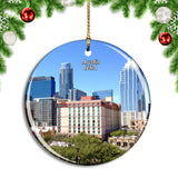 USA America Austin Texas Christmas Ornament