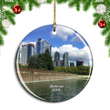 USA America Bellevue Park Christmas Ornament