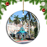 USA America Boca Raton Mizner Park Christmas Ornament