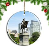 USA America Boston Statue Christmas Ornament