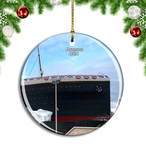 USA America Branson Titanic Museum Christmas Ornament