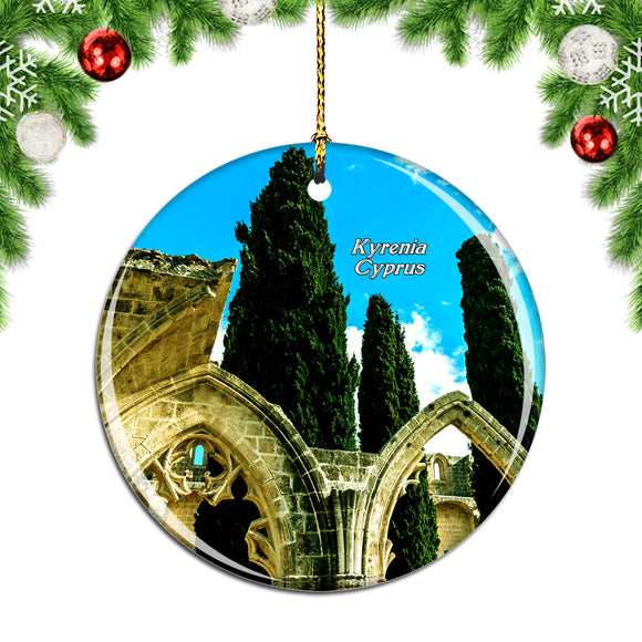 Bellapais Monastery Kyrenia Cyprus Christmas Ornament