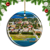 USA America Charleston Christmas Ornament