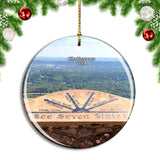 USA America Chattanooga Lookout Mountain Christmas Ornament