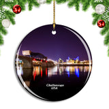 USA America Chattanooga Walnut Street Bridge Christmas Ornament