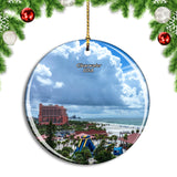 USA America Clearwater Beach Christmas Ornament