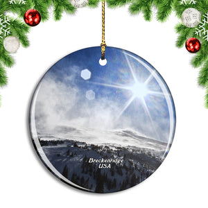 USA America Colorado Breckenridge Christmas Ornament