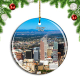 USA America Denver Colorado Christmas Ornament