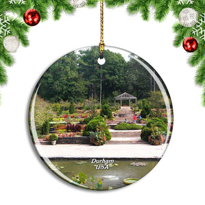 USA America Durham Sarah P. Duke Gardens Christmas Ornament