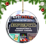 USA America Flushing Citi Field Christmas Ornament