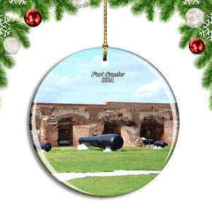 USA America Fort Sumter National Monument Charleston Christmas Ornament