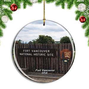 USA America Fort Vancouver National Historic Site Christmas Ornament