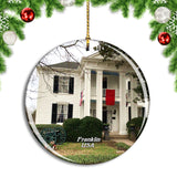 USA America Franklin Lotz House Museum Christmas Ornament